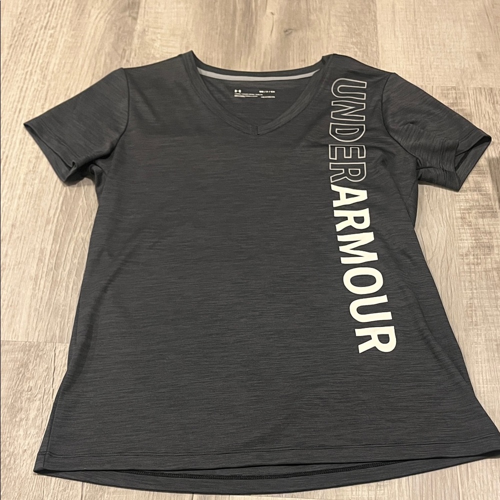 Under Armour Charcoal V-Neck Tee
